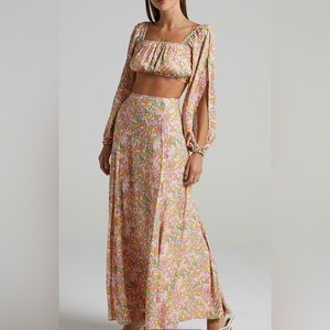 Showpo. India Two Piece Set in Flower Field